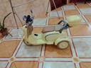 HIMEILI兒童電動(dòng)摩托車(chē)可坐雙人遙控三輪車(chē)1-6歲男女孩寶寶可駕駛玩具車(chē) 黃色雙驅+12V9A+軟座+遙控 曬單實(shí)拍圖