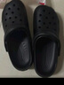 名創(chuàng)優(yōu)品（MINISO）洞洞鞋男夏季外穿沙灘涼鞋防滑厚底踩屎感包頭涼拖鞋黑色42-43 曬單實(shí)拍圖