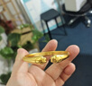 金宙黃金貓爪手鐲999足金包足銀古法開口實(shí)心鐲子招財(cái)納福情人節(jié)送禮 貓爪手鐲【總重約40克】 包金3.5克 曬單實(shí)拍圖