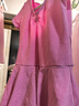 艾舞戈兒童舞蹈練功服女童夏季舞蹈服粉色中國舞跳舞裙 130碼 曬單實(shí)拍圖