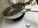 KIWICOO德國有鈦無(wú)涂層陶瓷不粘鍋炒鍋家用平底炒菜鍋電磁爐燃氣灶專(zhuān)用 【0涂層】鈦金陶瓷鍋 30cm 曬單實(shí)拍圖