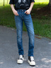 Calvin KleinJeans25春夏男士復(fù)古休閑通勤ck微彈合體楔形錐形牛仔褲4RAB701 UL7-牛仔藍(lán) 28 曬單實(shí)拍圖