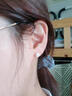 蔓笙S999足銀人造珍珠耳釘氣質(zhì)女士純銀耳飾成熟商務(wù)OL日常通勤首飾品 999足銀耳釘【兩只裝】 曬單實(shí)拍圖