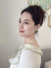 KRISTEN JUDI綠色花朵耳環(huán)女銀針耳飾合成水晶耳釘新款小眾高級感女友七夕禮物 生日情人節(jié)禮物老婆閨蜜實用禮盒 銀針首飾實用浪漫紀(jì)念日表白 曬單實拍圖