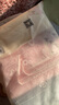 潔麗雅（Grace）毛巾家紡 新疆棉千鳥格洗臉加厚吸水擦臉潔面巾 三條裝 紅/蘭/米 曬單實拍圖