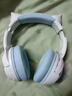 ONIKUMA無(wú)線(xiàn)藍牙耳機頭戴式三模帶麥 音樂(lè )電競游戲耳機降噪手機電腦網(wǎng)課學(xué)習男女生高顏值可愛(ài)貓耳朵耳機 太空艙【白藍】無(wú)線(xiàn)藍牙三模耳機 曬單實(shí)拍圖