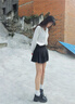 卓詩(shī)尼粗跟小皮鞋女2025年秋季新款蝴蝶結單鞋復古配裙子jk厚底樂(lè )福鞋女 棕色 37 曬單實(shí)拍圖