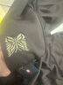 定制Needles蝴蝶潮牌刺繡長(zhǎng)褲休閑運(yùn)動(dòng)褲男側(cè)邊條紋寬松炸街直筒褲 粉色蝴蝶（粉黑側(cè)條紋） M  100-125斤 曬單實(shí)拍圖
