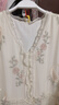皮爾卡丹【品質(zhì)臻選】高端重工刺繡真絲連衣裙女夏裝新款收腰顯瘦桑蠶絲裙 米色（百分百桑蠶絲） 2XL 125-140斤 曬單實(shí)拍圖