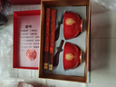 拓進(jìn)德國進(jìn)口品質(zhì)結婚碗筷套裝喜碗對碗婚禮紅碗送新人禮物女方陪嫁婚 花樣喜碗筷勺*2禮盒裝 曬單實(shí)拍圖