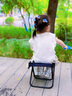 法·瑪莎 FAV MARTHA火車(chē)折疊凳便攜式折疊椅高鐵無(wú)座椅子板凳地鐵排隊凳子野餐小馬扎 火車(chē)手包凳卡其 曬單實(shí)拍圖
