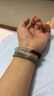 天然水晶黑曜石海藍寶手鏈S925銀男女款熱銷(xiāo)微鑲葫蘆福祿單圈手串 約8mm配證書(shū)黑曜石海藍寶S925銀 曬單實(shí)拍圖