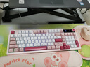 惠普（HP）K500F機械手感鍵盤(pán) 無(wú)線(xiàn)藍牙三模靜音 多功能旋鈕辦公游戲臺式電腦筆記本通用鍵盤(pán) 粉白色 98配列 曬單實(shí)拍圖