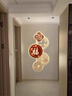 涵軒（HANXUAN）福字led帶燈輕奢入戶(hù)玄關(guān)裝飾畫(huà)走廊過(guò)道掛畫(huà)壁畫(huà)簡(jiǎn)約現代高級感 Z5299 豎版50*100厘米 雙層精雕無(wú)框工藝（uv精雕亞克力+高檔晶瓷畫(huà)面） 晶瓷防刮畫(huà)面【無(wú)燈】 曬單實(shí)拍圖