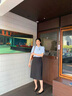 伯德小姐面試半身裙女秋職業(yè)公務(wù)工裝半裙正裝包臀長(cháng)裙a字黑色裙子 XL 曬單實(shí)拍圖