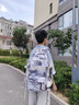 小憨象書包男大學(xué)生大容量男款高中生背包女生電腦包初中生簡約雙肩包女 黑色【長腿云朵】 曬單實(shí)拍圖