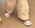 匡威Converse男童 All Star 帆布鞋魔術(shù)貼2024秋季新款兒童休閑鞋嬰童 曬單實(shí)拍圖