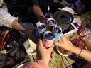 菱動(dòng)力（LINGDONGLI）露營(yíng)便攜套鍋戶(hù)外露營(yíng)火鍋炊具自駕野營(yíng)套裝煎炒煮不粘鍋三件套 曬單實(shí)拍圖