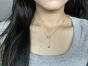 森之戀純銀項鏈女生2025新款輕奢小眾高級感女士項鏈銀飾吊墜送女友禮物 玫瑰金-精美禮盒 曬單實(shí)拍圖
