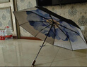 蕉下（beneunder）防紫外線遮陽(yáng)傘三折雙層黑膠晴雨傘防曬傘BM664花椿 曬單實(shí)拍圖