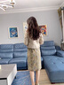 紫魅俏婚禮媽媽裝連衣裙套裝裙經(jīng)典香檳金刺繡洋氣禮服兩件套中老年女裝 2159 整套 套裝 4XL (建議145-160斤) 曬單實拍圖