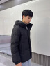 鴨鴨（YAYA）羽絨服女短款2025年冬季新款時(shí)尚簡(jiǎn)約面包服男情侶保暖外套HY 月光白色 L (175) 曬單實(shí)拍圖