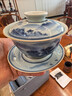 三勤堂景德鎮(zhèn)陶瓷功夫茶具高檔手工手繪青花山水三才蓋碗泡茶器不燙手 青花山水三才蓋碗（合格品） 曬單實(shí)拍圖