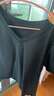 森馬（Semir）短袖t恤女涼感抗菌正肩修身2025夏顯瘦V領(lǐng)白色打底衫109325100002 曬單實拍圖