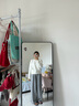 森馬（Semir）森柔毛衫|毛衣女圓領純色打底衫簡約休閑冬季溫柔系絞花百搭 奶白10501 M 曬單實拍圖