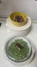 戶(hù)璃德國蓋菜罩鏤空剩菜多層收架飯罩保溫餐桌罩蚊蒼蠅罩子嫩黃色【3底座+1蓋】鏤空菜罩 曬單實(shí)拍圖