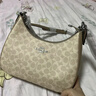 蔻馳（COACH）【品牌直供】TERI女士大號(hào)手提單肩斜挎包流浪包 七夕禮物 曬單實(shí)拍圖