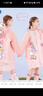 迪士尼（Disney）兒童雨衣女童小學(xué)生帶書包位防水幼兒園雨披 DK23093粉色XL碼 曬單實(shí)拍圖