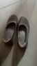 斯凱奇（Skechers）女士時(shí)尚休閑鞋輕質(zhì)EVA發(fā)泡坡跟增高蕾絲鞋面 灰褐色/TPE 36 曬單實(shí)拍圖