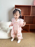 G.DUCKKIDS小黃鴨一周歲禮服男女寶寶抓周衣服中國風(fēng)百天滿(mǎn)月嬰兒連體衣秋季 紅色 66cm 66碼1.5-3月建議寶寶11-15斤 曬單實(shí)拍圖