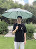 左都（ZUODU）全自動雨傘加大加厚結實抗風雙骨反向男士學生折疊傘車載防暴雨傘 【晨霧綠】13厘米超寬綁帶免疊+280T防暴雨傘布 曬單實拍圖
