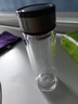 【?京東物流配送】高硼硅雙層玻璃杯大容量泡茶杯水杯子茶水分離 【雙層加厚】茶杯 350ml 1只 曬單實(shí)拍圖