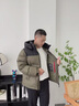 鴨鴨（YAYA）【320g充絨】羽絨服男短款2025冬季新款加厚零下極寒面包服外套 青光黑色 L (建議130-150斤) 曬單實(shí)拍圖