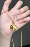 海上羅孚黃金立體小象吊墜女新款足金999點(diǎn)鉆大象編繩項鏈生日禮物送女友 禮盒 曬單實(shí)拍圖
