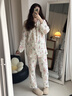 康喜月A類(lèi)純棉紗布月子服夏季薄款懷孕期孕婦睡衣產(chǎn)婦產(chǎn)后喂奶哺乳套裝 派對小狗【A類(lèi)純棉棉紗面料】 L碼【適合115-135斤】 曬單實(shí)拍圖