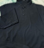 KOLON SPORT/可隆SECO長(zhǎng)袖POLO 男子戶外運(yùn)動(dòng)吸濕速干防曬UPF50+抗菌T恤 LHPT5AT825-BK 黑色 XL 180/100A 曬單實(shí)拍圖
