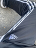 阿迪達(dá)斯 （adidas）運(yùn)動(dòng)褲男秋季寬松透氣直筒褲跑步運(yùn)動(dòng)防風(fēng)休閑褲 黑白  XL 曬單實(shí)拍圖