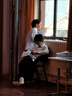 兒童褲子男童女童2025春款休閑校服直筒褲校服西褲 黑色 150 曬單實(shí)拍圖