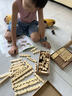 智慧寶盒兒童益智玩具魯班榫卯建筑積木木質(zhì)拼搭房子小車男孩女孩生日禮物 曬單實(shí)拍圖