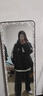 學(xué)生美式三條杠羽絨棉服女大童秋冬加厚初中高中學(xué)生寬松棉衣面 黑色(加厚優(yōu)質(zhì)版) S[建議80-90斤] 均碼 曬單實(shí)拍圖