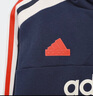 阿迪達斯（adidas）童裝男女童春新款連帽長(cháng)袖休閑運動(dòng)衛衣 IY6380深藍/白/紅 曬單實(shí)拍圖