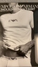 安普里奧·阿瑪尼（Emporio Armani）新款休閑男短袖t恤打底衫2件套裝七夕禮物111267CC715黑白L 曬單實(shí)拍圖