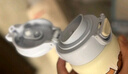 貝親（Pigeon）趣玩聯(lián)名保溫杯學(xué)生水杯上學(xué)專用 雙飲直筒杯600ml(藍(lán)色豎條小狗) 曬單實(shí)拍圖