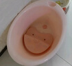 世紀寶貝（babyhood）維尼浴桶 兒童泡澡桶 寶寶加厚洗澡盆 嬰兒游泳桶贈浴凳 304粉 曬單實(shí)拍圖
