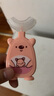 袋鼠杰克嬰幼兒童寶寶牙刷u型軟硅膠寶寶專用0-3-6-12歲小孩刷牙神器牙膏 【0-4歲寶寶款】粉小熊+潔牙慕斯 曬單實(shí)拍圖