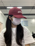 法派棒球帽男女寬帽檐顯臉小大頭圍鴨舌帽子 酒紅色  M 55-60cm 曬單實(shí)拍圖